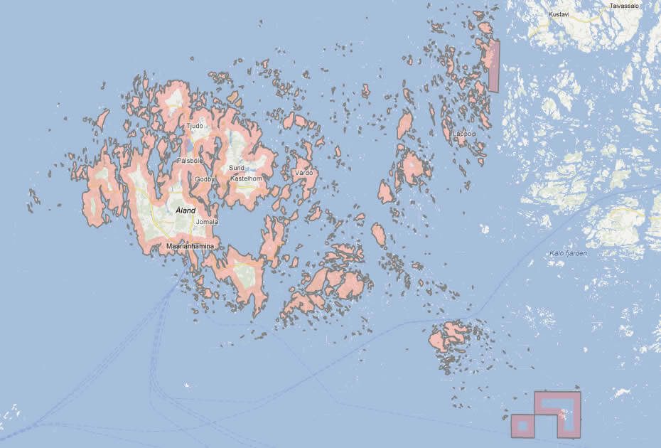 Map of Aland Islands